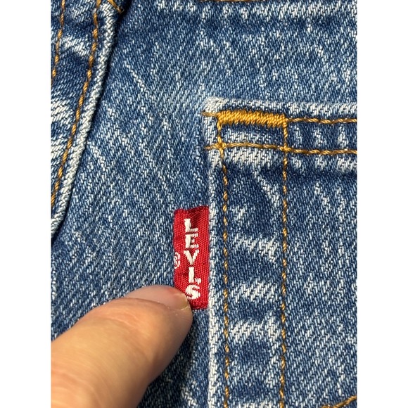 Levi's‎ Premium Big E Wedgie Straight Jeans Women's 25X28 Medium Wash Button Fly - Picture 11 of 16